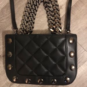 New Thomas Wylde Lambskin Leather  Black Quilted